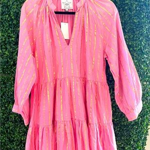 Pink dress by AREA size Medium.